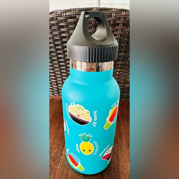 Hawaii Flask Island Heritage Local Grindz-Teal - Picture 2 of 6